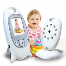 Видеоняня BabySmile Dolphin (ночное видение, датчик температуры, активация голосом, высокочувствительный микрофон, LCD дисплей размером 2", колыбельные мелодии)