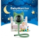 Видеоняня BabySmile Kitty Green (датчик температуры, датчик влажности, датчик плача, датчик движения, колыбельные мелодии, ночное видение, порт SD карты до 128Гб)