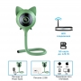 Видеоняня BabySmile Kitty Green (датчик температуры, датчик влажности, датчик плача, датчик движения, колыбельные мелодии, ночное видение, порт SD карты до 128Гб)