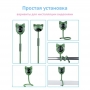 Видеоняня BabySmile Kitty Green (датчик температуры, датчик влажности, датчик плача, датчик движения, колыбельные мелодии, ночное видение, порт SD карты до 128Гб)