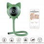 Видеоняня BabySmile Kitty Green (датчик температуры, датчик влажности, датчик плача, датчик движения, колыбельные мелодии, ночное видение, порт SD карты до 128Гб)
