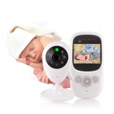 Видеоняня BabySmile Fox (датчик температуры и ночного видения, ночник, активация голосом, 8 колыбельных, монитор 2,4", высокочувствительный микрофон)