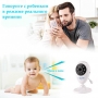 Видеоняня BabySmile Fox (датчик температуры и ночного видения, ночник, активация голосом, 8 колыбельных, монитор 2,4", высокочувствительный микрофон)