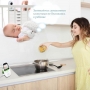 Видеоняня BabySmile Monkey (таймер кормления ребенка, датчик температуры, LCD дисплей размером 2", ночное видение, активация голосом, 8 колыбельных)
