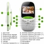Видеоняня BabySmile Monkey (таймер кормления ребенка, датчик температуры, LCD дисплей размером 2", ночное видение, активация голосом, 8 колыбельных)