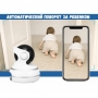 Видеоняня BabySmile Panda (автоматический поворот за ребенком, датчик движения, угол обзора P345°, 2MPX, 1080P, ночное видение, аудио двухсторонняя связь)