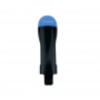 Детская панорамная маска для дайвинга и снорклинга BabySmile Black and Blue (черно-голубая, панорама 180, клапан системы "поплавок")