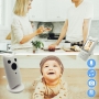 Видеоняня BabySmile Cat (LCD дисплей 2,4", датчик температуры, ночное видение, активация голосом, высокочувствительный микрофон, динамик, родительский блок с аккумулятором 520 мАч, 8 колыбельных, фотосъемка)