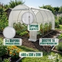 Теплица парник PlantBox (400х250х200 см, 10м2, армированная плёнка UV-4, оцинкованный металл)
