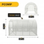 Теплица парник PlantBox (400х250х200 см, 10м2, армированная плёнка UV-4, оцинкованный металл)