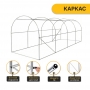 Теплица парник PlantBox (400х250х200 см, 10м2, армированная плёнка UV-4, оцинкованный металл)