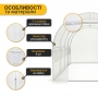Теплица парник PlantBox (400х250х200 см, 10м2, армированная плёнка UV-4, оцинкованный металл)