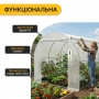 Теплица парник PlantBox (400х250х200 см, 10м2, армированная плёнка UV-4, оцинкованный металл)