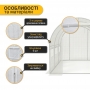 Теплица парник PlantBox (300×200×200 см, 6 м², армированная плёнка UV-4 140 мкм, оцинкованный металл, 6 окон)