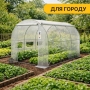 Теплица парник PlantBox (300×200×200 см, 6 м², армированная плёнка UV-4 140 мкм, оцинкованный металл, 6 окон)