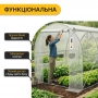 Теплица парник PlantBox (300×200×200 см, 6 м², армированная плёнка UV-4 140 мкм, оцинкованный металл, 6 окон)