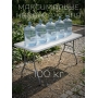 Стол раскладной кухонный WhiteClassic 180×70×74 см белый складной обеденный (столешница HDPE, стальной каркас)