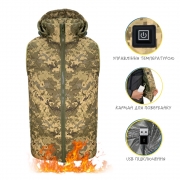 Жилет с подогревом от USB Hotspot (пиксель, рип-стоп, биопух, размер 2XL) Жилет с подогревом от USB Hotspot (пиксель, рип-стоп, биопух, размер 2XL)