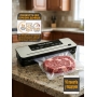 Вакууматор бытовой для продуктов еды с дисплеем и встроенным резаком SmartVac вакуумный упаковщик 